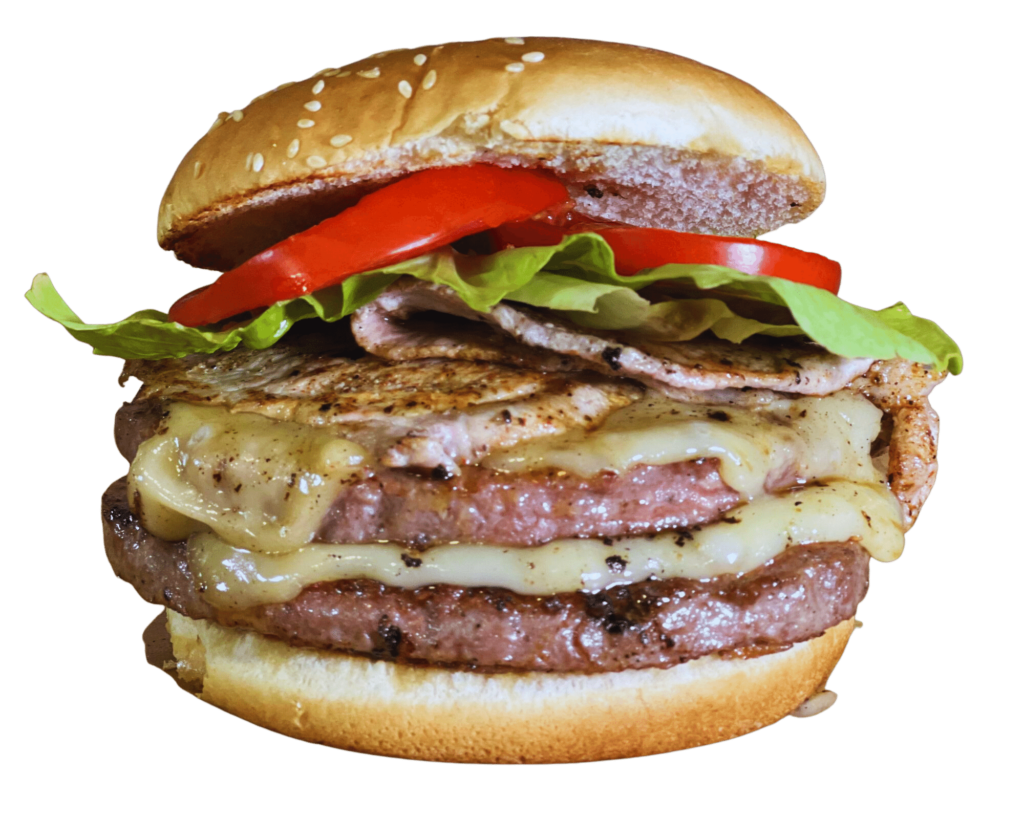 Doppio Brum Brum Burger servito dal food truck Brum Brum
