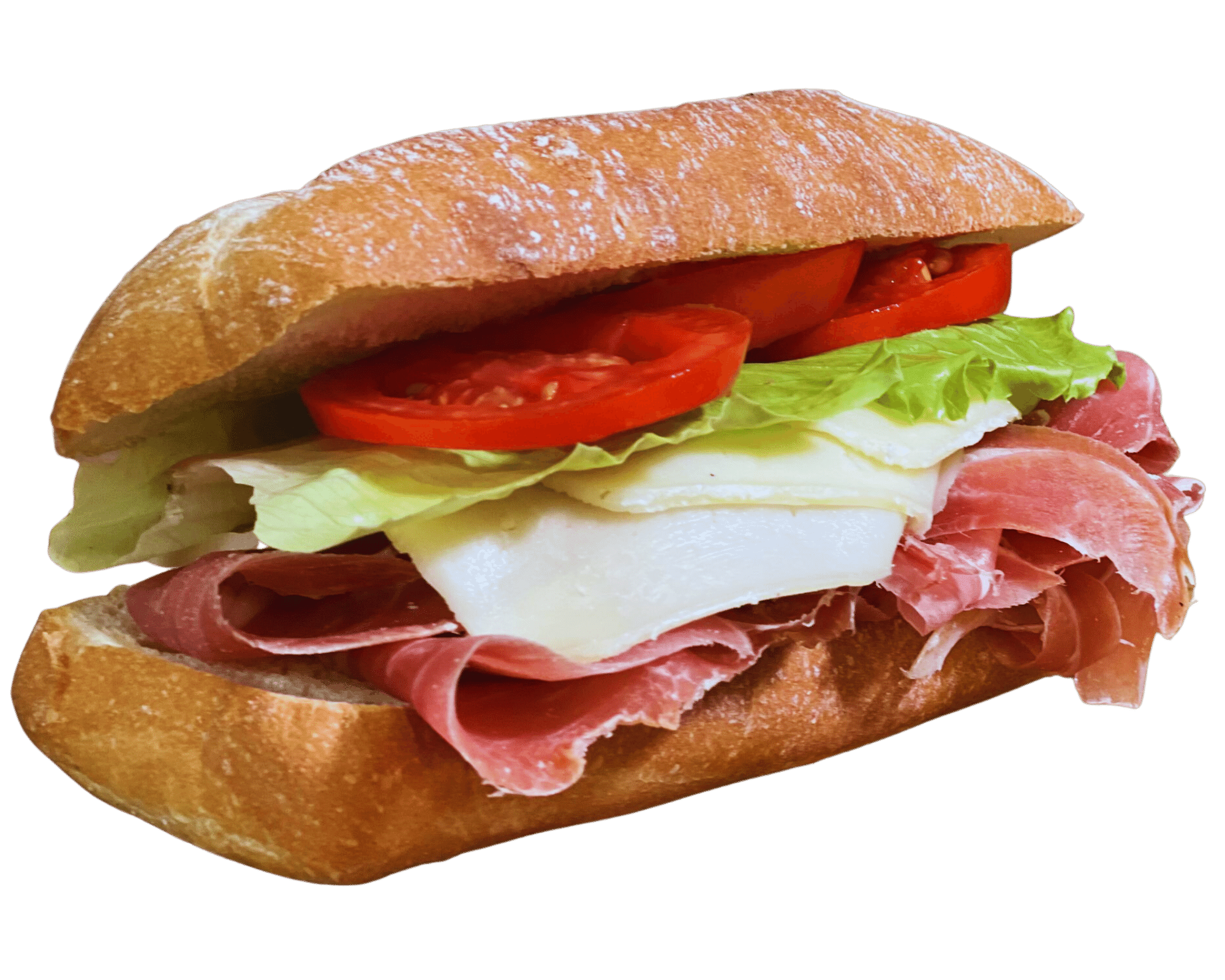 Prosciutto crudo servito dal food truck Brum Brum